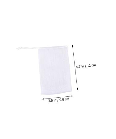 Buy NOLITOY 100 Pcs Soap Bag Foam Net - Mesh Soap Pouch & Saver for Body & Facial - White Shower Loofah - 12x9CM - Perfect for International Shipping - Buy Online on GoSupps.com
