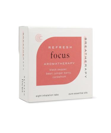 Aromatherapy Focus Patches - Pure Essential Oil Aroma Patch - Black Pepper and Basil Essential Oil for Focus - 8-Pack