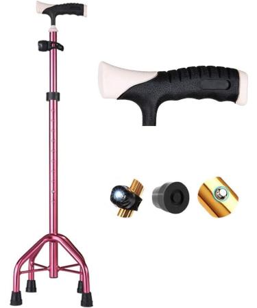 Adjustable Cane Crutch with Led Light Walking Stick Lightweight Aluminum Walking Aid for Fathers Mothers Gifts Men Women Senior Practical Independence