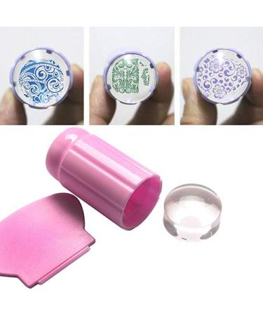 Clear Nail Art Jelly Stamper & Scraper Set - Silicone Nail Art Tools for DIY Manicure | International Shipping - Buy Online on GoSupps.com