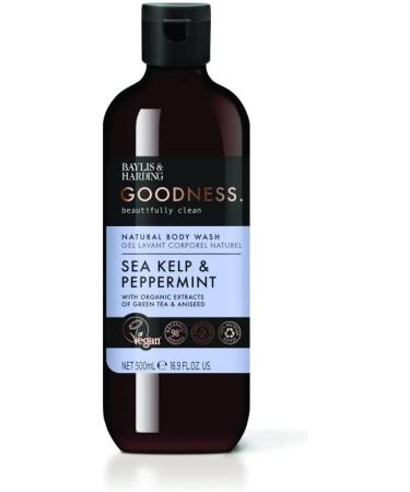 Baylis & Harding Goodness Body Wash Bundle: 3 x 500 ml Sea Kelp & Peppermint & 3 x 500 ml Oud Cedar & Amber (6 bottles) - Vegan Friendly Body Wash Bundle 3 - Buy Online on GoSupps.com