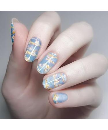 NAILDOKI Nail Stickers 16 Sheets x 12 Pieces Full Wraps Nail Polish Strips Self-Adhesive Gel Nail Art Decals for Women Girls A3-01 - Buy Online on GoSupps.com