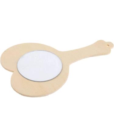 Buy Baosity Children's Birthday Princess Mirror Set - DIY Heart-Shaped Wooden Hand Mirrors for Party Decoration | 10 Pieces - Buy Online on GoSupps.com