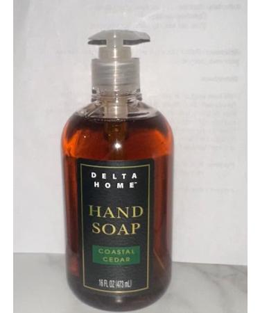Delta Home Daily Clean Hand Soap Coastal Cedar Scent 16 fl oz Pump Bottle Gentle Moisturizing Formula for Everyday Use