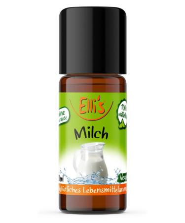 Ellis flavors milk natural food aroma |Aroma concentrate from 100 % vegan and natural origin |For dishes & drinks |10 ml