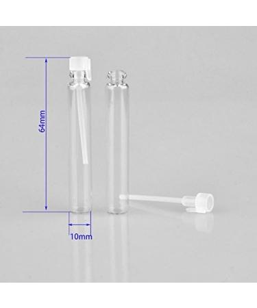 Enslz 3ml Mini Sample Glass Perfume Bottles - 100 Pcs Travel Oil Spray & Drop Vials for Essential Oils & Aromatherapy - Buy Online on GoSupps.com