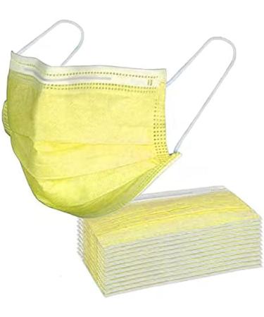 Buy SymTEX 100PC Medical Masks Type IIR - EN 14683 Certified Small Size 3-Layer Mouth & Nose Protection (Yellow) - Fast International Shipping - Buy Online on GoSupps.com