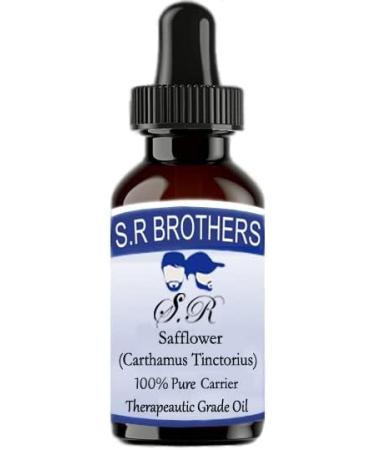 SR Brothers Saflower Oil 50ml - Pure & Natural Carthamus Tinctorius Therapeutic Carrier Oil for Skin & Hair - Buy Online on GoSupps.com