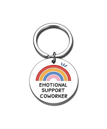 Coworker Leaving Gifts Emotional Support Coworker Keychain Gifts for Colleague Women Birthday Christmas Employee Appreciation Gifts for Coworker Farewell Leaving Retirement Work Bestie Friend Gifts