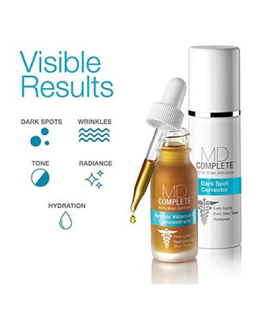 MD Complete Dark Spot Retinol Duo | Professional Dark Spot Correction - 1oz Corrector & 0.5oz Vitamin C Serum | Global Shipping Available - Buy Online on GoSupps.com