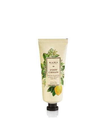 Kama Ayurveda Foot Cream - 60g with Lemon Verbena & Cedarwood Essential Oils | Best for Healing & Moisturizing Feet - Buy Online on GoSupps.com