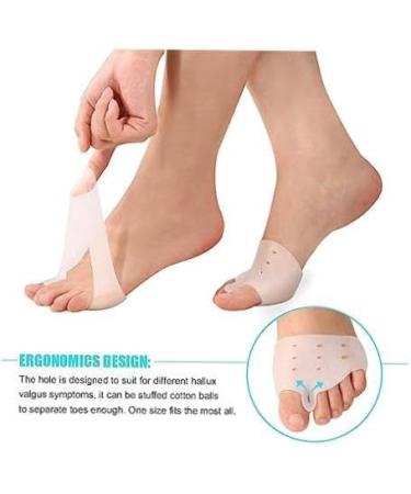 Bunion Corrector Socks - Toe Separators for Hallux Valgus Relief | Forefoot Cushion Pads for Toe Alignment | Men & Women - Buy Online on GoSupps.com
