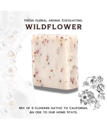 Iron Lion Soap WILDFLOWER Organic Vegan Bar Soap (3 Pack) - Natural Plant Based for Body, Face, Hands, and Bath - Buy Online on GoSupps.com