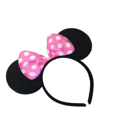 Mouse Headband Mouse Ears Bows Hair Band Party Hair Accessories for Girls Women Birthday Party New Year Wedding Celebration Gift (A2)
