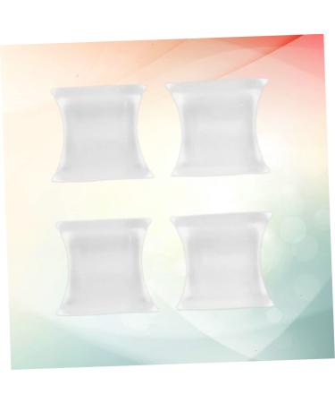 2 Pairs Silicone Toe Separators for Overlapping Toes - H-shaped Toe Spacers for Valgus Correction - White 2.5x2.5cm - Buy Online on GoSupps.com