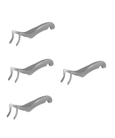 FRCOLOR 4pcs Eyelash Curler Eyebrow Curler Eye Makeup Pointed Lash Tweezer Cosmetic Eyelash Separator Tool Stainless Steel Eyelash Comb Miss Make up