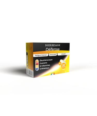 HERBESAN® - DEFENSE COMPLEX - 20 active ingredients - Immunity booster - Made in France - 30 tablets to swallow