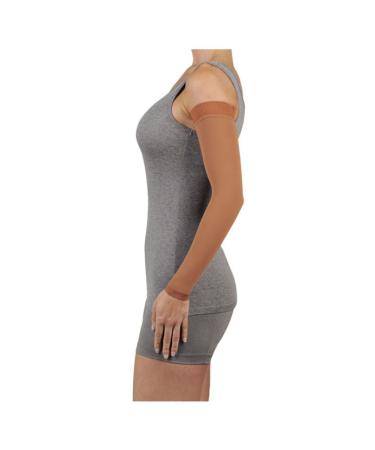 Juzo Soft 2002 Armsleeve 30-40mmHg with Silicone Band - Cinnamon - Regular Size - International Shipping Available - Buy Online on GoSupps.com