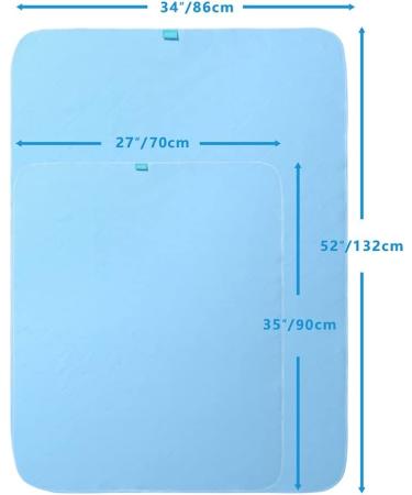 Beedsooths Waterproof Washable Incontinence Cover 70x90 cm - Breathable Soft Fleece Pad for Adults & Children - Buy Online on GoSupps.com