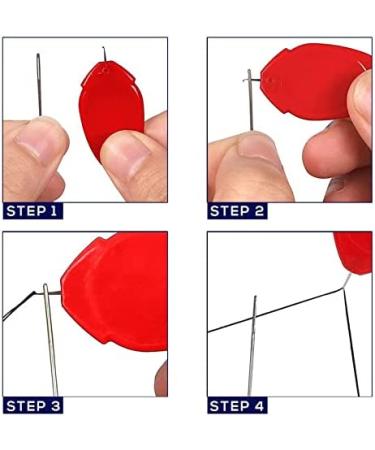 JETSNET Needle Threaders 35 PCS for Hand & Sewing Machines | Easy Embroidery Floss Tool w/ Clear Box | 5 Random Colors - Buy Online on GoSupps.com