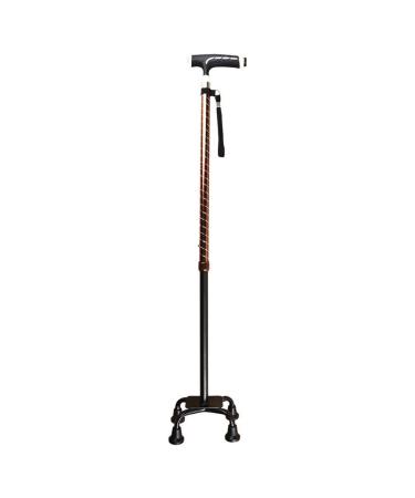 Crutches Telescopic Non-Slip Cane Old Four feet Aluminum Alloy Walking Stick Crutches Hello B