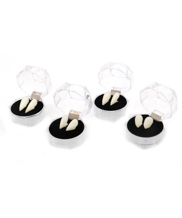 Evzvwruak 1 Set Halloween Vampire Teeth Dentures Props Party Costume Decoration Dentures Tooth Bands Fixed