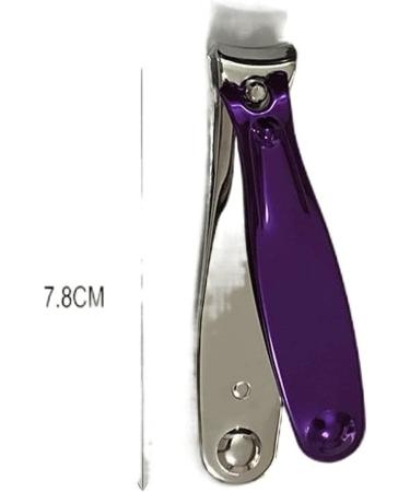 UNbit Nail Clipper Purple Nail Art Clipper Carbon Steel Pedicure Scissors Trimmer Nails Cuticle Clipper Manicure Edge Cutter Scissor Nail Tool - Buy Online on GoSupps.com