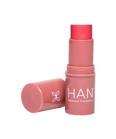 HAN Skincare Cosmetics Vegan  Cruelty-Free  Clean 3-in-1 Multistick for Cheeks  Lips  Eyes  Coral Hibiscus | 0.25 oz 0.25 Ounce (Pack of 1) Coral Hibiscus