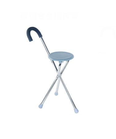 Canes Cane Folding Stool Elderly Disabled Persons Underarm Crutches Folding Cane Stool Aluminum Alloy Anti- Slip Three- Legged Walking Stick It's so Kind of You Safehappy