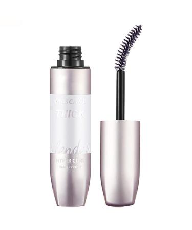 4D Fiber Curl Long Lasting Waterproof Mascara Volume and Length Waterproof Mascara Fiber Lashes 4D Mascara No Clumping & Smudge 8g (Black)