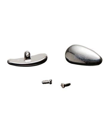 Babesa glasses pads anti-slip-nose pads silicone nasal cushions silver-colored ceramic nose pad for screw glasses pads glasses repair