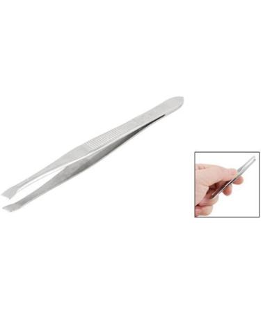 Metal Slanted Tip Vertical Stripe Makeup Eyebrows Tweezers Tool Professional Stainless Steel Tweezers - Buy Online on GoSupps.com