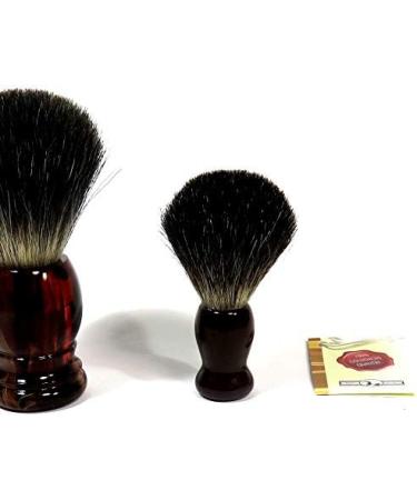 Golddachs Shaving Brush - 100% Badger Hair Premium Quality Brown | International Shipping Available - Buy Online on GoSupps.com