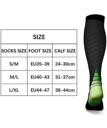 ZLYJ Compression Socks for Men & Women - 3 Pairs Fitness Running & Cycling Knee Socks - International Shipping - Buy Online on GoSupps.com