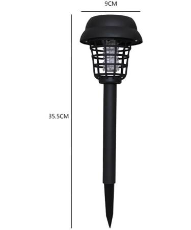 Mosquito Pest Bug Zapper Solar Powered LED Light Insect Killer Lamp for Indoor Outdoor Use 360-400mm ray of Light Easy to Install--No Charging No Wiring Required. (Black 8) Black 8 - Buy Online on GoSupps.com