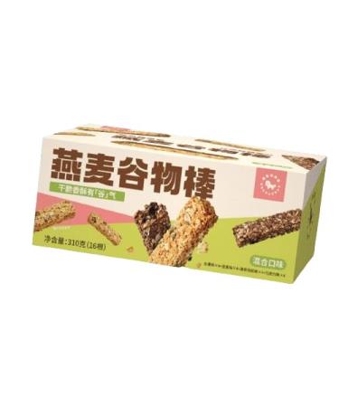Nuts/Fruit/Meat Floss Seaweed/Chocolate Mixed Flavour Cereal Bars -Pack of 16 Bars Crispy Oatmeal Cereal Bar Biscuit Fitness Snacks Protein Bar Meal Replacement Light Food High Protein -310g