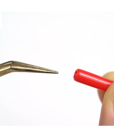 100 Red Plastic Eyelash Tweezers Tips Covers - Grafting Eyelashes Protectors - Buy Online on GoSupps.com