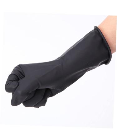 HAPINARY 5 Pairs Hair Shampoo Gloves Hair Dye Glove Barber Gloves Hair Salon Gloves S Black - Buy Online on GoSupps.com