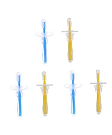 Gatuida 6 STK toothbrushes for children toy toddler toys finger children's toys toys for toddlers training toothbrush brass toothbrush accessories