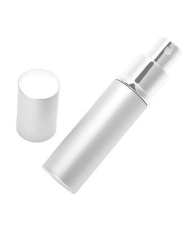 Refillable Perfume Bottle Portable Pump Lotion Atomizer with 6 Colors Ideal for Storing Liquid Substances (Silver)