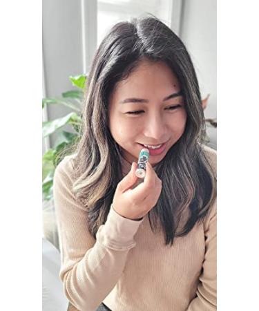 Sweet Mint Vegan Lip Balm 3 Pack by Eco Lips | Natural Bee Free with Organic Ingredients | Plastic-Free Plant Pod Packaging | Made in USA - Buy Online on GoSupps.com