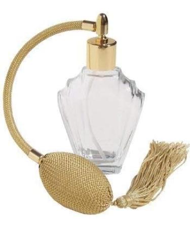 Essential Flair Perfume Bottle with Spray Atomizer 45ml Gold Tassel Gold Finish. Includes Funnel & Gift Box - Buy Online on GoSupps.com