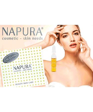 Napura Detox Tea Power Ampoules | Hyaluron Face Care for Dry Skin | Hydrating Facial Treatment 30x2ml - Buy Online on GoSupps.com