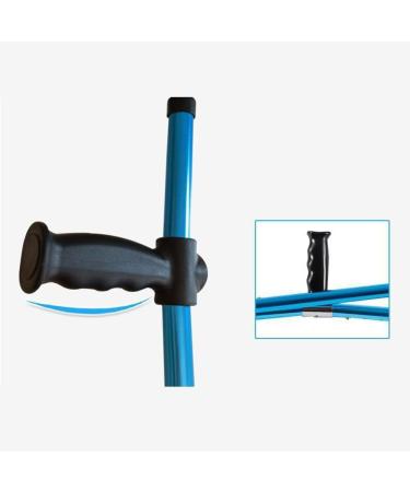 Foldable Underarm Crutches Adult Height Adjustable Crutches Ergonomic Axillary Rest and Grip Applicable Height 4' 2'' 6' 4'' - Buy Online on GoSupps.com