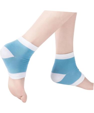 FRCOLOR 3 Pairs Brightening Socks Moisturising Socks Sleeping Socks Protective Heel Socks Feet Heel Socks Sky Blue Socks Gel Socks Foot Care Foot Protection Brightening - Buy Online on GoSupps.com