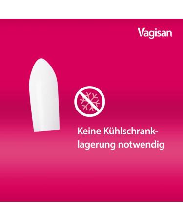 Vagisan Lactic Acid Suppositories - 2 x 14 for Vaginal Flora Support & Infection Prevention | Intimate Care Solution - Buy Online on GoSupps.com