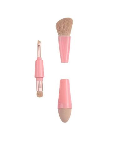 Carriere Makeup Brush Glam Blend Eyeshadow Brush Set Foundation Brush Beauty Tool Multifunctional Portable Beauty Pen(Pink)