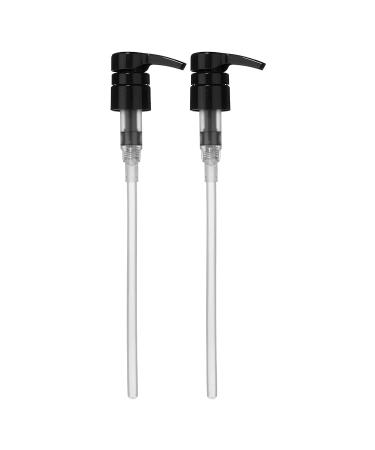 Bar5F Shampoo and Conditioner Pumps for 1-Inch Bottle Neck, Pack of 2, Black