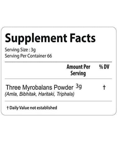 bixa BOTANICAL Natural Triphala Powder Immune Support Digestion (Haritaki Bibhitaki & Amla) (1 Pound / 16 Oz) 16 Ounce (Pack of 1) - Buy Online on GoSupps.com