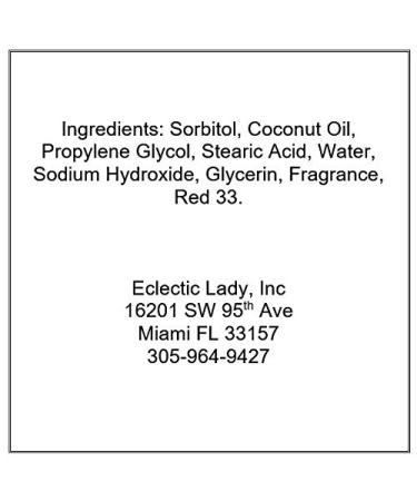 Rose Glycerin Soap by Eclectic Lady - 4 oz Natural Moisturizing Bar - Perfect for All Skin Types - International Shipping Available - Buy Online on GoSupps.com
